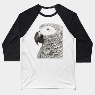 Grey parrot congo african timneh old word bird watercolor Baseball T-Shirt